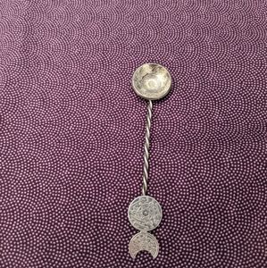 Vintage Silver middle eastern coin spoon